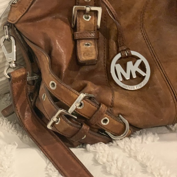 MICHAEL Michael Kors Brown Leather Satchel - Picture 2 of 5